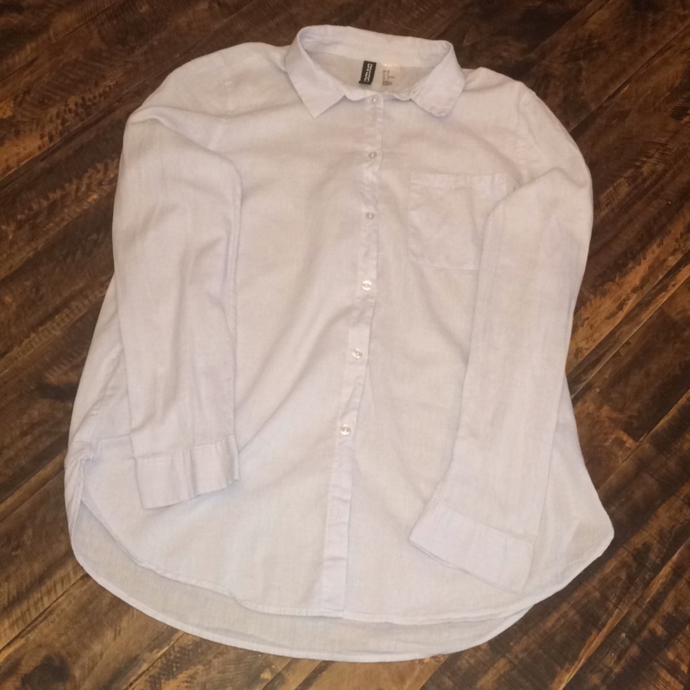 Light blue size 8 H&M button up